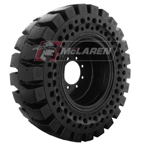 flat proof tyres for skid steer loaders|mclaren tires for skid steer.